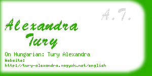 alexandra tury business card